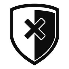 Obraz premium No digital secured icon. Simple illustration of no digital secured vector icon for web design isolated on white background