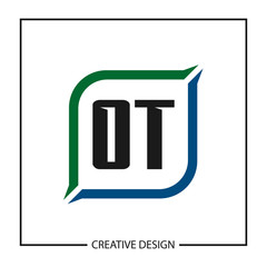 Initial OT Letter Logo Template Design