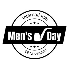 Mens day icon. Simple illustration of mens day vector icon for web design isolated on white background