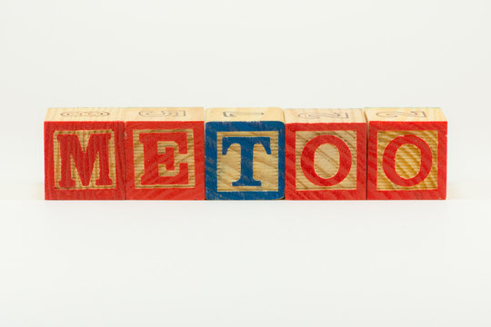 METOO in Alphabet Block Letters