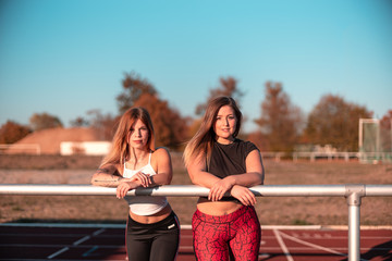 Girls at the stadion