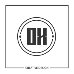 Initial OX Letter Logo Template Design