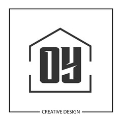 Initial OY Letter Logo Template Design