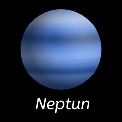 Neptun planet icon. Realistic illustration of neptun planet vector icon for web design © ylivdesign