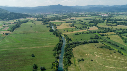 Ljubljanica is a river in central Slovenia. The Ljubljanica rises south of the town of Vrhnika and outflows in the Sava River about 10 kilometres downstream from Ljubljana. 