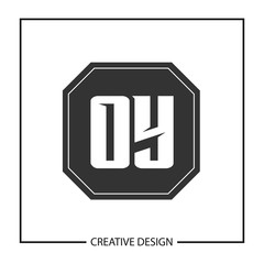 Initial OY Letter Logo Template Design
