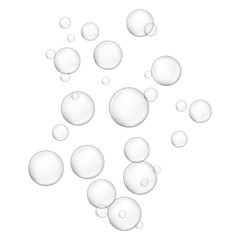 Water bubble icon. Realistic illustration of water bubble vector icon for web design