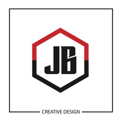 Initial JB Letter Logo Template Design
