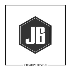 Initial JB Letter Logo Template Design