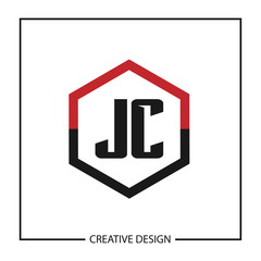 Initial JC Letter Logo Template Design