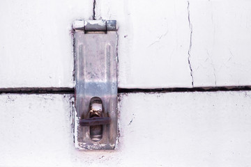 old door with lock