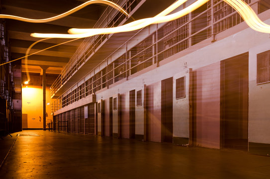Interior of Jail with Ghosts 