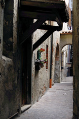 Fototapeta na wymiar Architectural detail in Iseo Resort in Italy, Europe