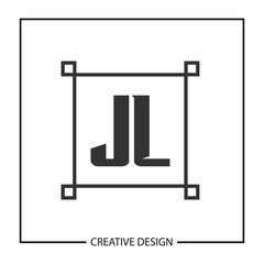 Initial JL Letter Logo Template Design
