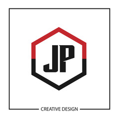 Initial JP Letter Logo Template Design