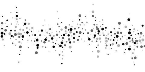 Scattered random black dots. Dark points dispersio