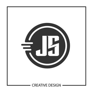 Initial JS Letter Logo Template Design
