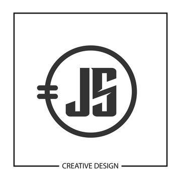 Initial JS Letter Logo Template Design