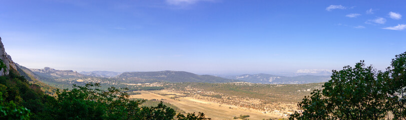 Fototapeta na wymiar Panoramic view on Provence from Saine Baume, France.