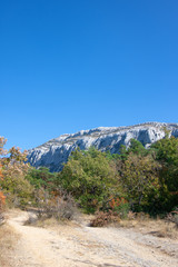 View on Saint Baume, France.