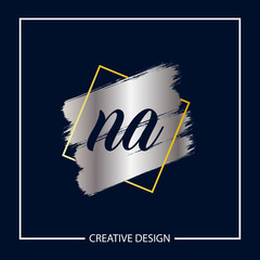 Initial NA Letter Logo Template Design