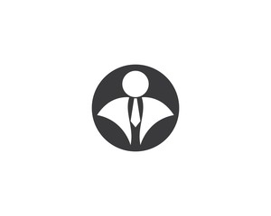 Businessman logo illustration