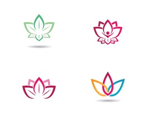 Fototapeta na wymiar Beauty flower logo