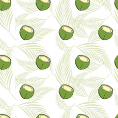 fruit pattern background graphic coconut