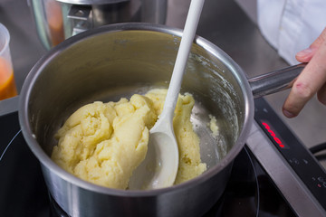 stirring food