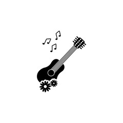 Fototapeta premium Mexican guitarrone icon. Element of day dead icon for mobile concept and web apps. Detailed Mexican guitarrone icon can be used for web and mobile