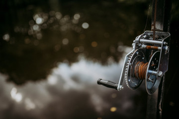 Fishing rod and reel close shot