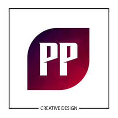 Obraz premium Initial PP Letter Logo Template Design