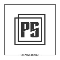 Initial PS Letter Logo Template Design