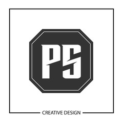 Initial PS Letter Logo Template Design