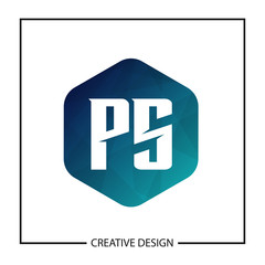 Initial PS Letter Logo Template Design