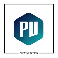 Initial PV Letter Logo Template Design