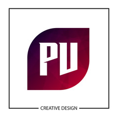 Initial PV Letter Logo Template Design