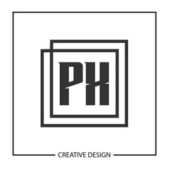 Initial PX Letter Logo Template Design