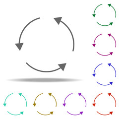 recycle icon. Elements of Eco in multi color style icons. Simple icon for websites, web design, mobile app, info graphics