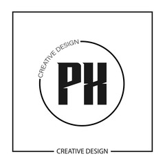 Initial PX Letter Logo Template Design