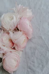 Foto op Plexiglas Closeup of a bouquet of ranunculus flowers © Rawpixel.com