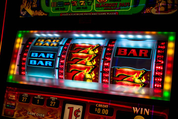 Casino slot machine display