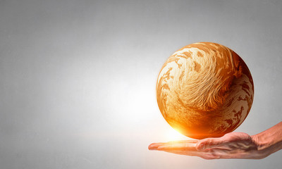 Venus planet in hand