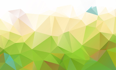 Abstract green which consist of triangles. Geometric background in Origami style with gradient. Triangular design for your business.