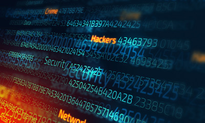 Obraz premium Computer hacking concept