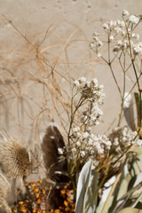 Babies Breath on Travetine