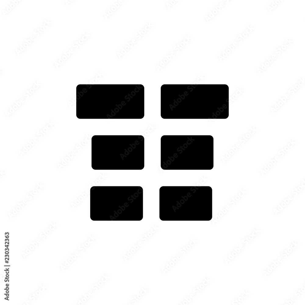 Poster row selection icon. one of simple collection icons for websites, web design, mobile app