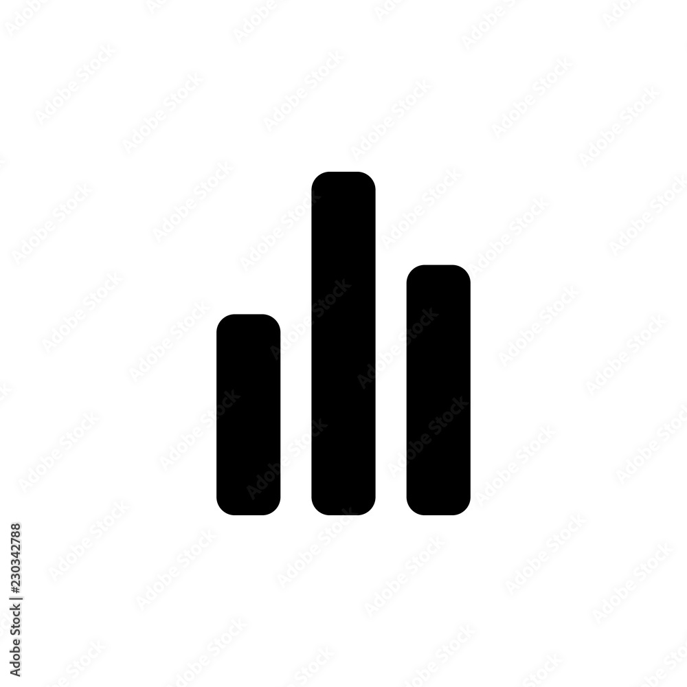Poster statistical chart icon. one of simple collection icons for websites, web design, mobile app