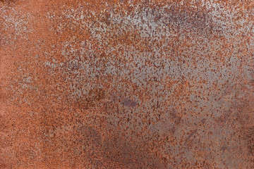 Rusty textured metal background. Rusted on surface of the old iron.