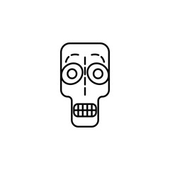 day of the dead, skull icon. Element of day the Dead in Mexico line icon. Thin line icon for website design and development, app development. Premium icon